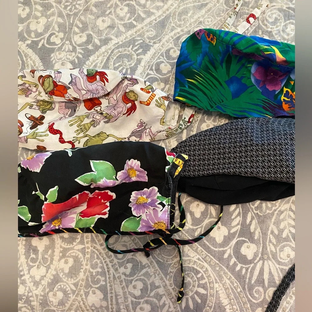 Scrub Caps Hats Lot of four two are reversible